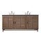 James Martin Vanities Portland 72in Double Vanity Whitewashed Walnut w/ 3 CM Charcoal Soapstone Quartz Top 620-V72-WW-3CSP - alternate 1
